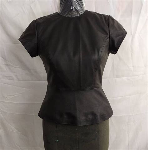 Handmade Womens Lamb Skin Leather Celebrity Peplum Etsy