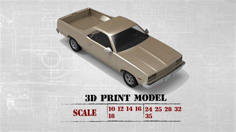 3d File 3d Print Model Chevy El Camino Fifth Generation 🚗・design To Download And 3d Print・cults