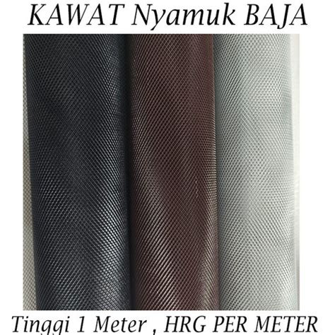 Jual KAWAT NYAMUK BAJA HITAM KAWAT NYAMUK PARABOLA BAJA Kab