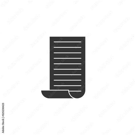 Silhouette paper icon illustration isolated vector sign symbol. Icon ...