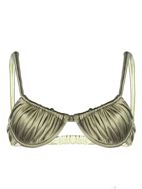 Isa Boulder Twisted Reversible Bikini Top Farfetch