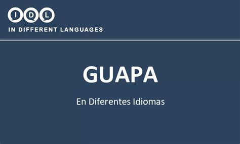 O Que É Guapa Em Espanhol