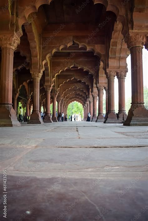 Architectural details of Lal Qila - Red Fort situated in Old Delhi ...