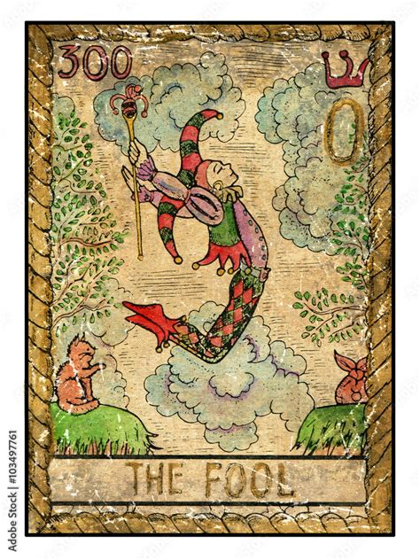 Photo Art Print The Old Tarot Card The Fool Samiramay