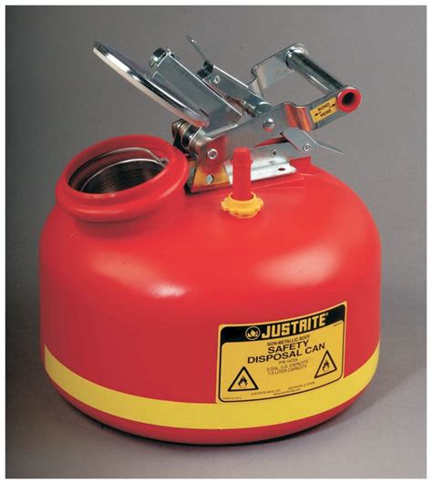 Justrite™ Safety Can For Liquid Disposal Cans Hazardous Materials