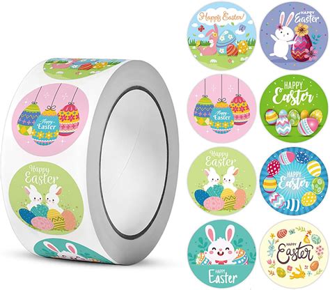 Amazon Pcs Easter Stickers Inch Bunny Stickers Cute Egg