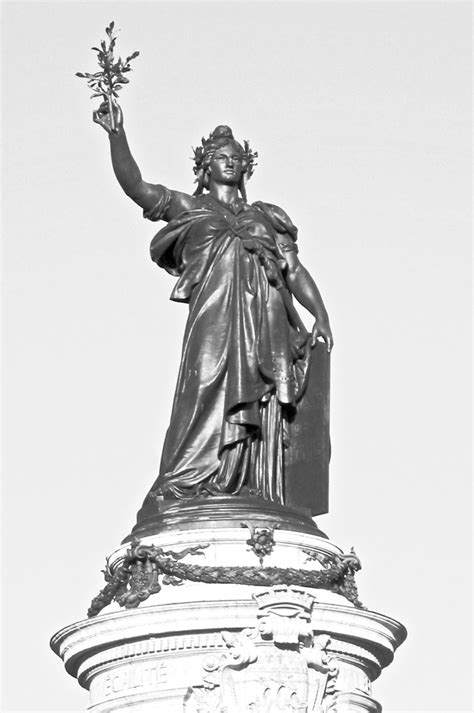 Marianne Statue. Place de la République, Paris, France | Download ...