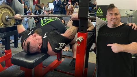 Jimmy Kolb Sets A Historic New Equipped Bench Press All Time Heaviest