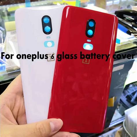 New High Quality For Oneplus Six Glass Battery Cover Door Case Back