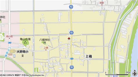 岐阜県揖斐郡大野町上磯 地図（住所一覧から検索） ：マピオン