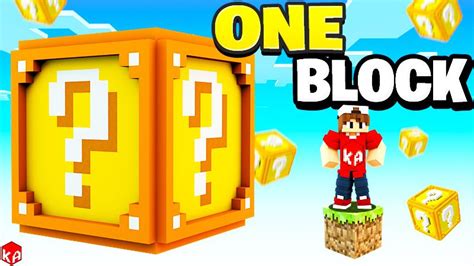 One Block GIANT Lucky Block By KA Studios Minecraft Marketplace Map