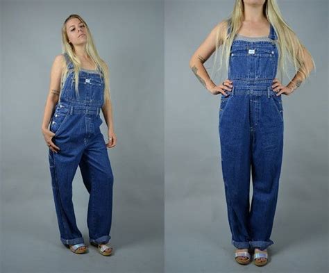 CALVIN KLEIN 1990s Vintage Overalls 90s Oversized Denim Etsy