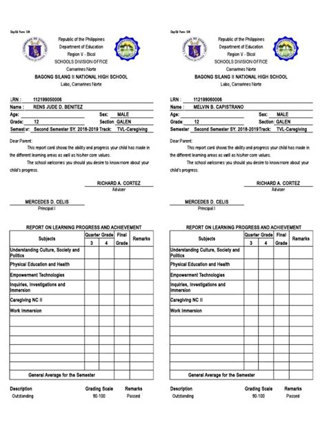 Deped Form 138 Deped Form 138 Pdf Physical Education