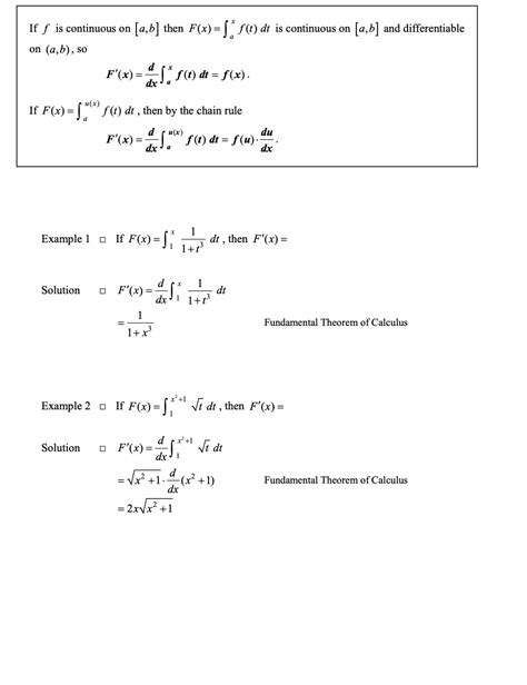 Fundamental Theorem Of Calculus Part 1 Rivisiontown