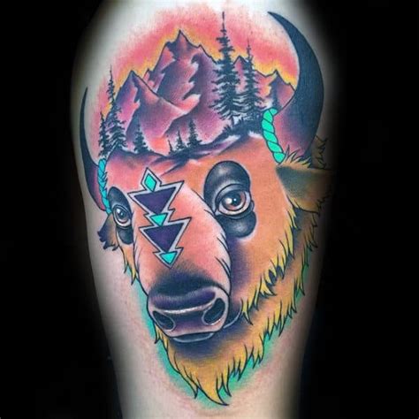 Top 63 Bison Tattoo Ideas [2021 Inspiration Guide]