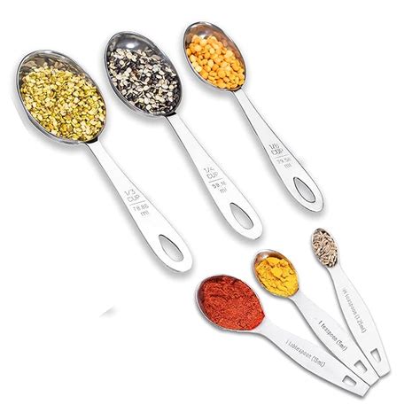 Axiom Stainless Steel Measuring Set Pieces Premium Measuring Cup And