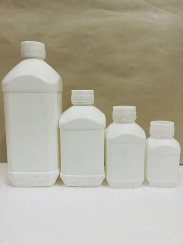 Plastic Hdpe Square White Pesticide Bottle At Best Price In Indore S