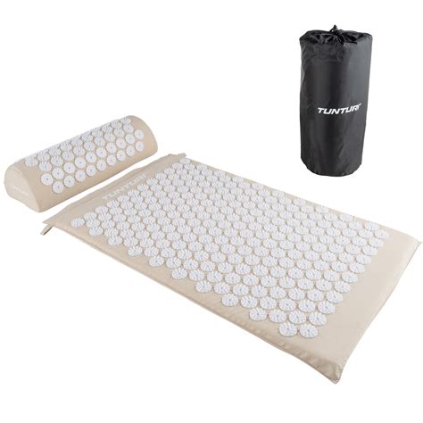 Acupressure Mat And Pillow Beige Tunturi New Fitness B V