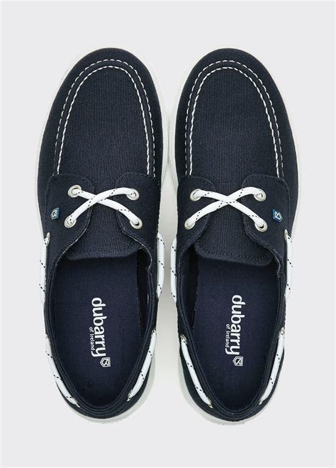 Dubarry Women S Biarritz Canvas Deck Shoe Navy Sturrocks