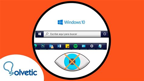 Cómo ESCONDER la BARRA de TAREAS Windows 10 2021 YouTube