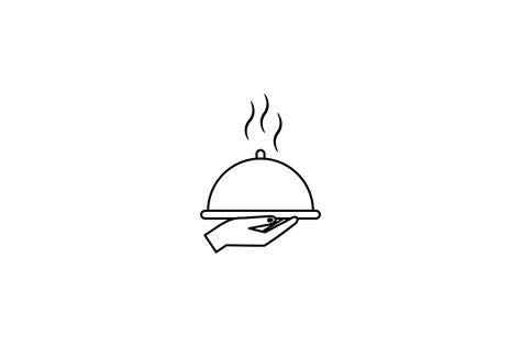 Hot Dish Food Icon Outline Graphic By Yellowhellow Creative Fabrica