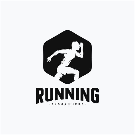 Run Logo Design vector logo design 11071118 Vector Art at Vecteezy