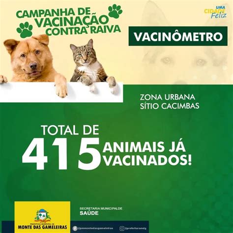 Prefeitura Municipal De Monte Das Gameleiras Vacinação Antirrábica