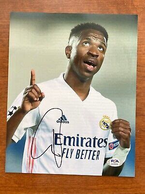 Ebay Vinicius Junior Vini Jr Signed Autograph Real Madrid X Photo