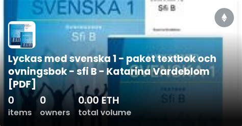 Lyckas Med Svenska Paket Textbok Och Ovningsbok Sfi B Katarina