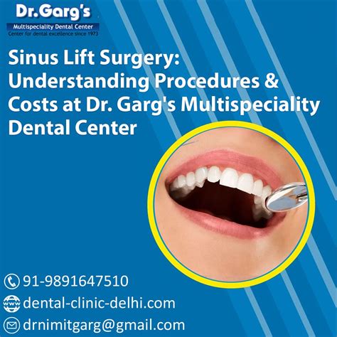 Sinus Lift Surgery Understanding Procedures And Costs At Dr Garg’s Multispeciality Dental