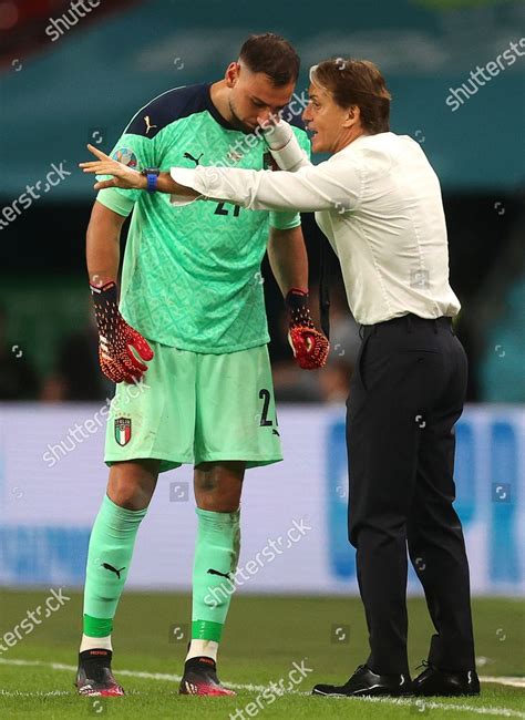 Italys Head Coach Roberto Mancini R Editorial Stock Photo Stock Image