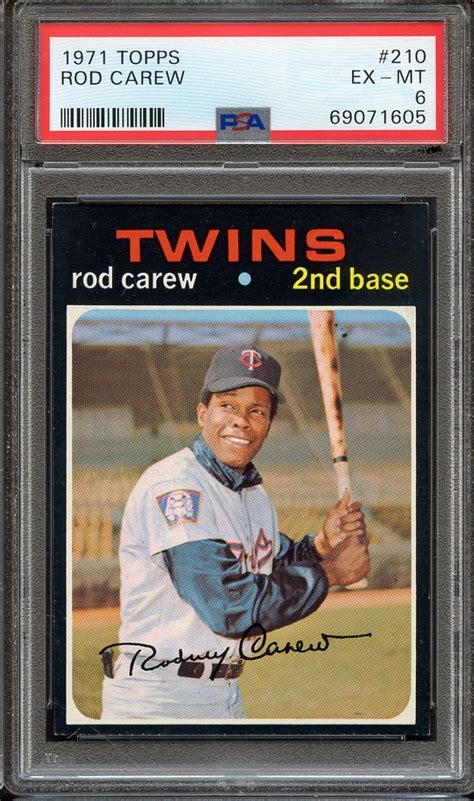 Lot Detail 1971 TOPPS 210 ROD CAREW PSA EX MT 6