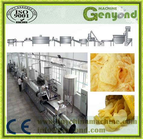 Completed Automatic Potato Chips Making Machine China Chips Making