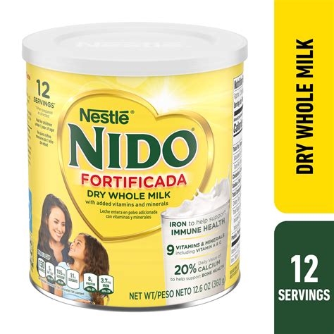 Nido Fortificada Powdered Drink Mix Dry Whole Milk Powder With Vitamins