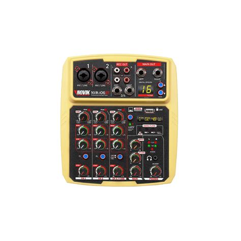 Consola Pasiva Novik Nvk I Bt Bluetooth Canales Usb Yellow