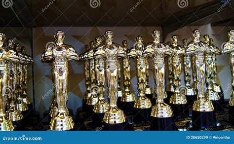 Best Actor Award Prize Trophies On Display Editorial Stock Image ...