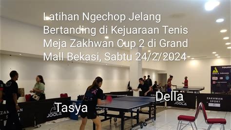 Della Dan Tasya Latihan Ngechop Jelang Bertanding Di Kejuaraan Tenis