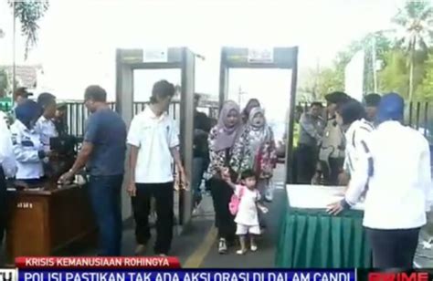 Aksi Bela Rohingya Pengamanan Candi Borobudur Diperketat