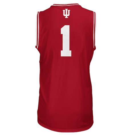 Men's adidas #1 Crimson Indiana Hoosiers Replica Basketball Jersey | Indiana University Store