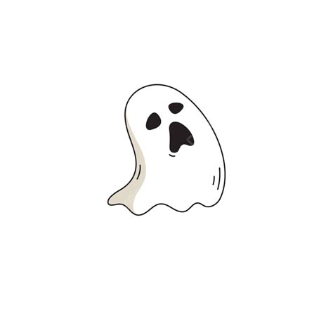 Cute Ghost Vector Icon Design Illustration Phantom Playful Symbol Vector Phantom Playful