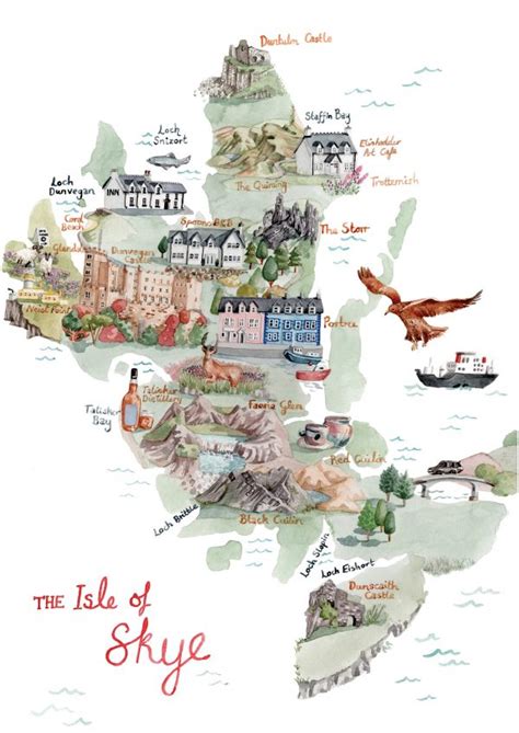 The Isle of Skye, an Illustrated Map - Hire an Illustrator