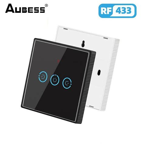 Radio fréquence sans fil Rf 433mhz Commutateur 1 2 3 Gang Smart Touch