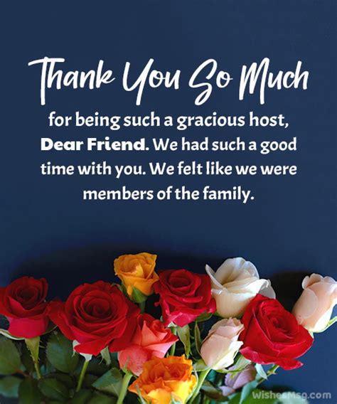 Thank You Message After Visiting A Friend Wishesmsg