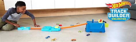 Hot Wheels Track Builder Unlimited Stunt Crash Box Play Set With Building Components In