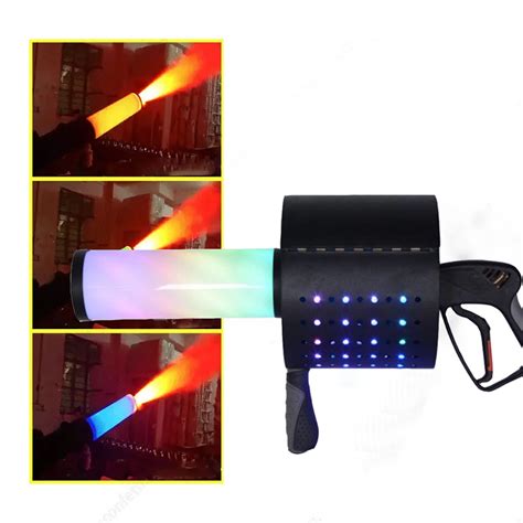 Handheld Led Co2 Confetti Gun Dj Hand Co2 Shooter Cryo Co2 Jet Light