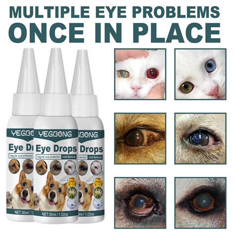 Pet Eye Drops Pet Eye Cleaning Eye Drops for Cats Dogs Home Dog Eye ...