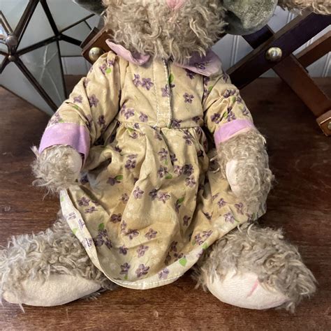 Russ Berrie Mabel Bunny Rabbit Plush Sweater Velvet Hat Dress In