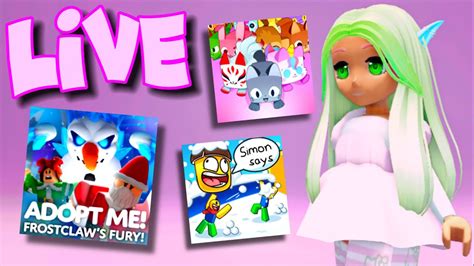 🔴 Roblox Live Adopt Me Pet Simulator 99 Mm2 Youtube