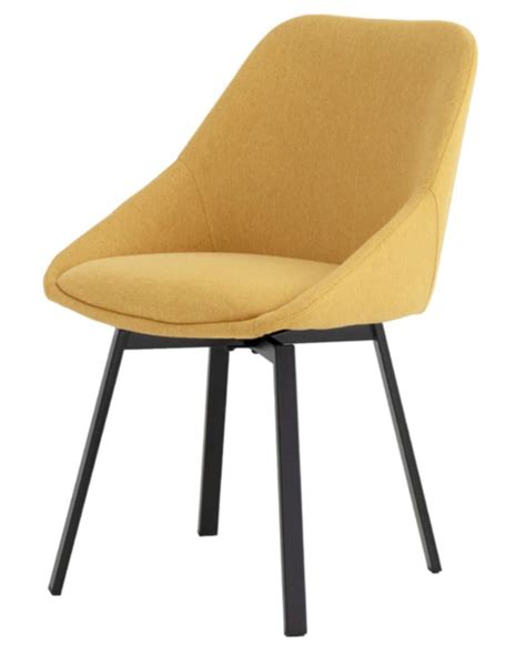 Chaise Pivotante Avec Retour Automatique Melina Couleur Jaune