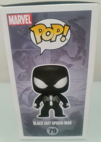 Funko Black Suit Spider Man Gitd Marvel Spider Man